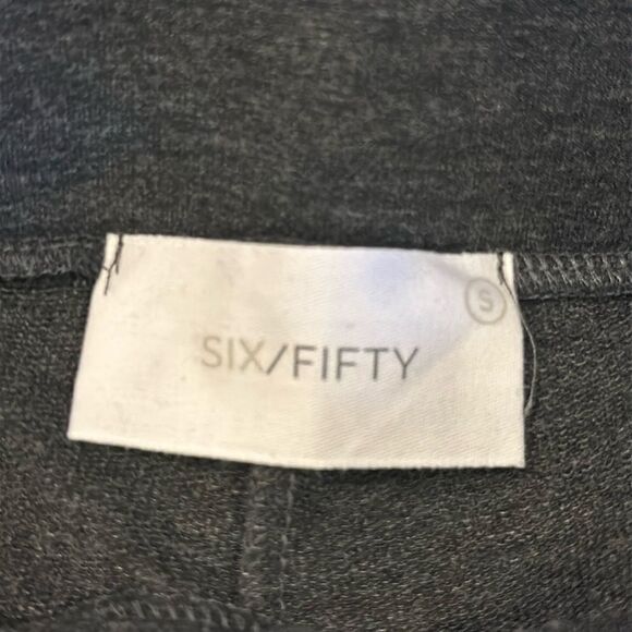 Six Fifty Dark Grey Sweatpants with Leopard Drawstring Tie - Size S - Picture 6 of 8